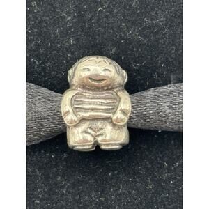 Pandora‎ Authentic Sterling Silver ALE 925 Happy Boy Charm Bead Retired #790360